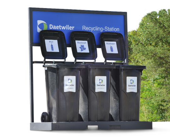 Illustration Recycling Station